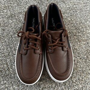 Nautica Men's Dark Brown Boat Shoes